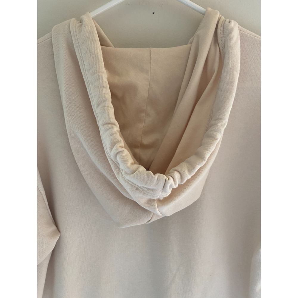 Banana Republic Hoodie Womens Small Beige Full Zip Lounge Minimalist Soft - Picture 10 of 11